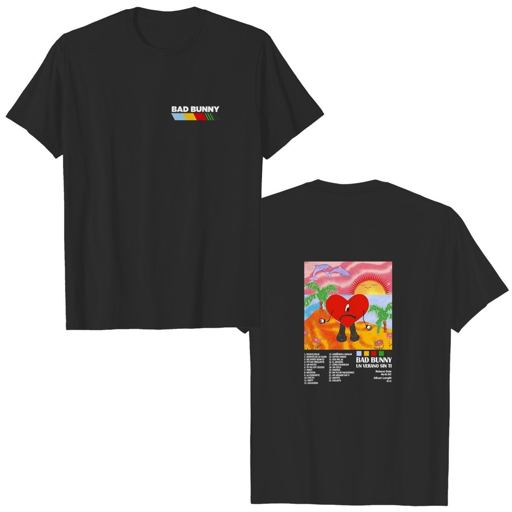 Un Verano Sin Ti Bad Bunny Tour 2 Sided Tshirt